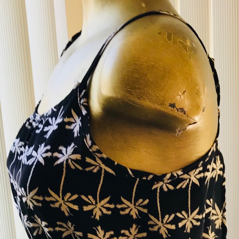 SALE!!  PALM TREE Print TROPICAL Shorts ROMPER M - Picture 6 of 8